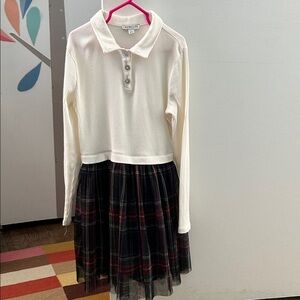 Crewcuts Cream Ribbed Long Sleeve Top